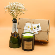 Load image into Gallery viewer, Champagne Candle Gift Set | Pol Roger | Patchouli & Lavender
