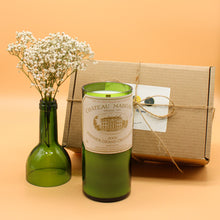 Load image into Gallery viewer, Gift Set Château Margaux 1995 | Cedarwood & Geranium | 100hr Wine Bottle Candle