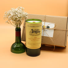 Load image into Gallery viewer, Gift Set  Duckhorn Vineyards Merlot 1996 | Eucalyptus &amp; Cedarwood 100hr Wine Bottle Candle
