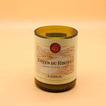 Load image into Gallery viewer, DOUBLE WICK Côtes du Rhône E. Guigal | 100+hrs Magnum Wine Bottle Candle | Geranium &amp; Cedarwood
