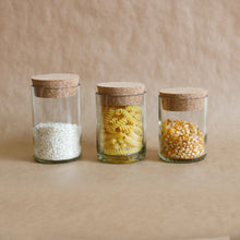 Load image into Gallery viewer, Clear Glass Set of 3 Wine Bottle Jars