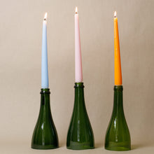 Load image into Gallery viewer, Set of 3 Wine Bottle Candle Holders (Candles Included)