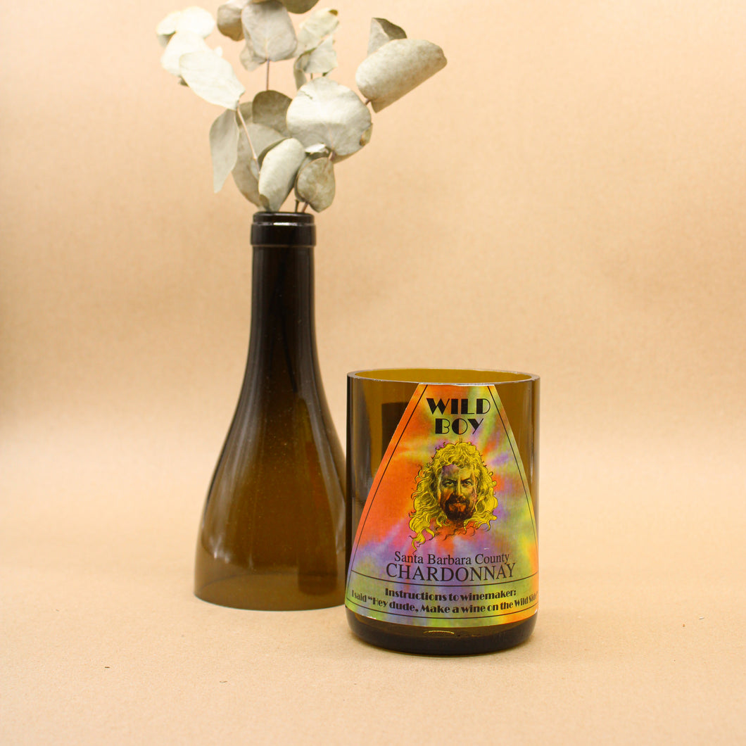 Au Bon Climat Wild Boy | Juniper & Lemongrass | Wine Bottle Scented Candle