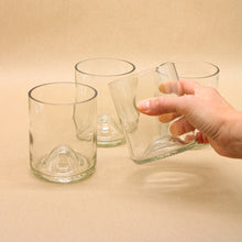 Load image into Gallery viewer, Clear Repurposed Wine Bottle Glasses