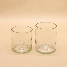 Load image into Gallery viewer, Clear Repurposed Wine Bottle Glasses