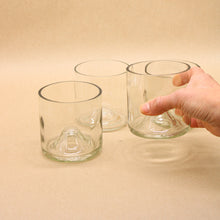Load image into Gallery viewer, Clear Repurposed Wine Bottle Glasses
