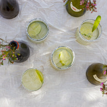 Load image into Gallery viewer, Clear Repurposed Wine Bottle Glasses