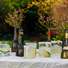 Load image into Gallery viewer, Clear Repurposed Wine Bottle Glasses
