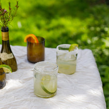 Load image into Gallery viewer, Clear Repurposed Wine Bottle Glasses