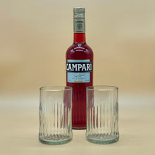 Load image into Gallery viewer, Repurposed Campari Bottle Glasses
