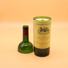 Load image into Gallery viewer, Gift Set Vega Sicilia Tinto Valbuena 2003 | Eucalyptus &amp; Cedarwood 100hr Wine Bottle Candle
