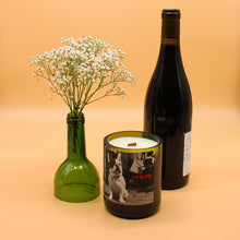Load image into Gallery viewer, I am the Ninja | Cedarwood &amp; Geranium | Wine Bottle Candle
