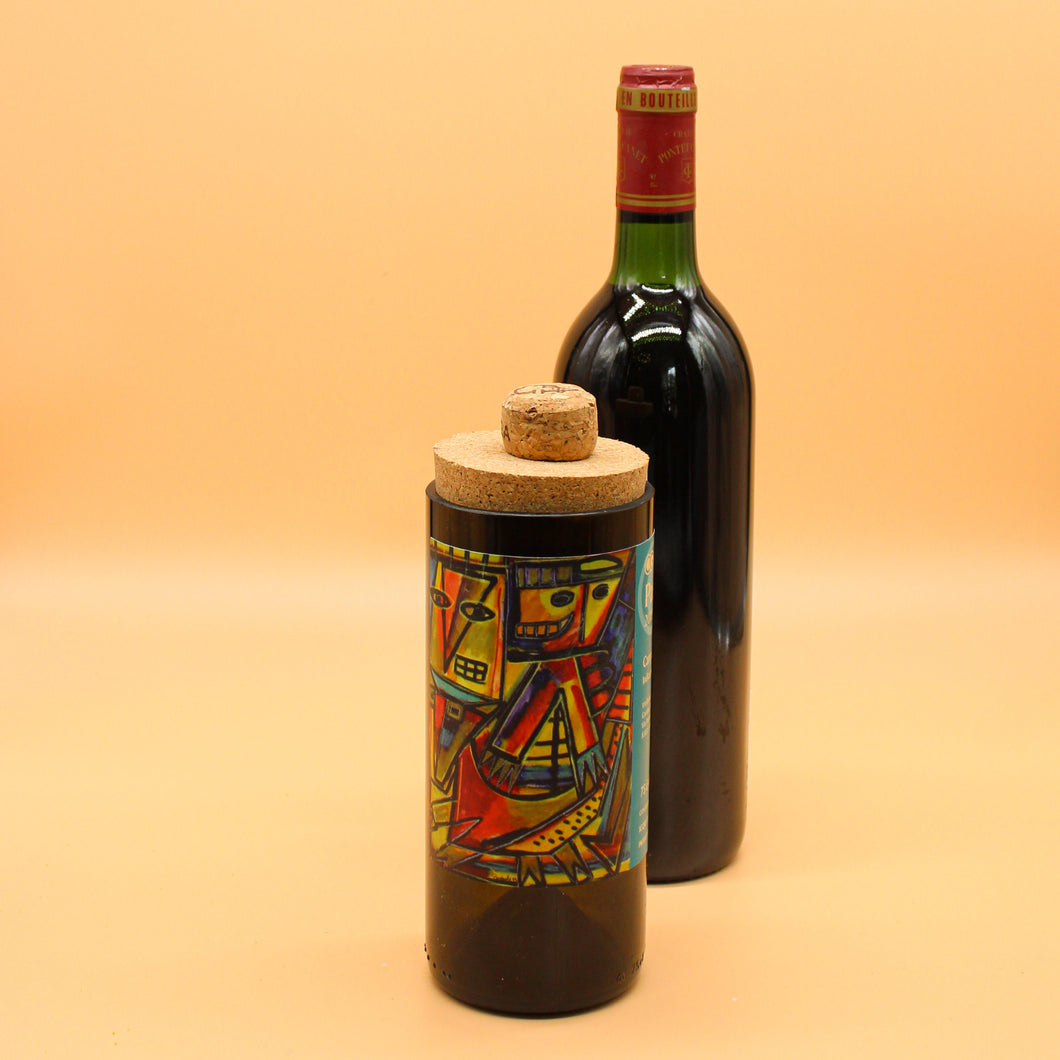 Momento Mori | Wine Bottle Storage Jar with Cork Lid