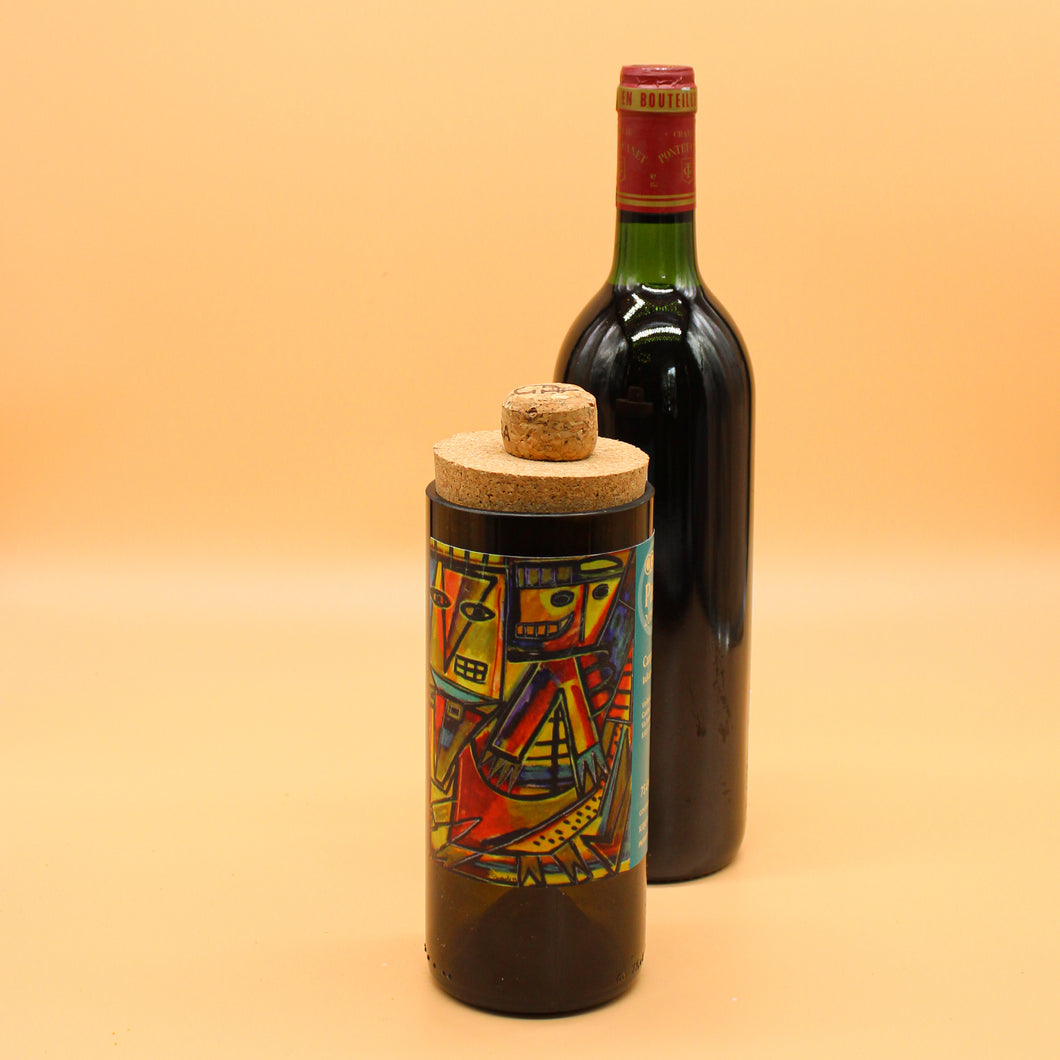 Cantina Giardino Paski | Wine Bottle Storage Jar with Cork Lid