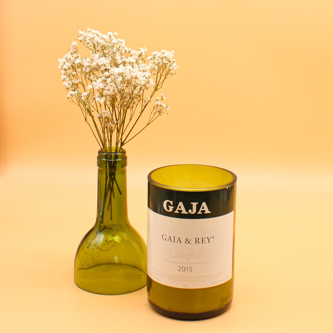 Gaja Gaia & Rey 2015 | Parsley Seed & Basil | Wine Bottle Scented Candle