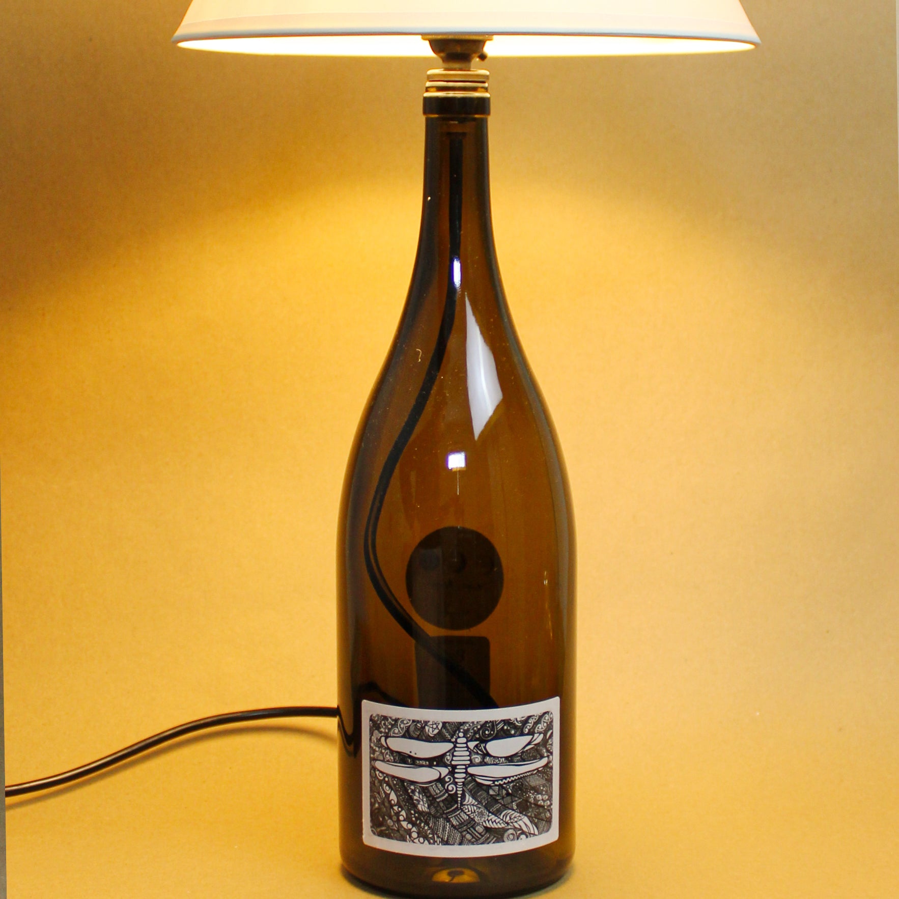 CUSTOM ORDER WINE BOTTLE LAMP – Wax / Wine